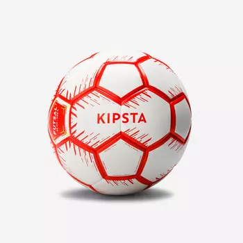 Мяч для мини-футбола, размер 4 (периметр 63 см) - красный/белый Kipsta