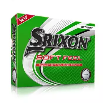Мячи для гольфа Soft Feel 12 штук белые SRIXON, белый