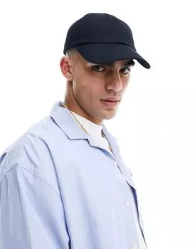 Мягкая бейсболка из хлопка черного цвета ASOS DESIGN
