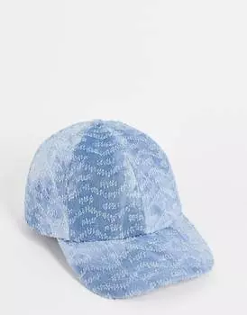 Мягкая бейсболка из потертого денима ASOS DESIGN