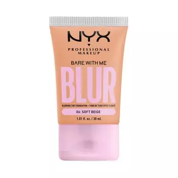 Мягкая бежевая тональная основа для лица Nyx Professional Makeup Bare With Me Blur Tint, 30 мл