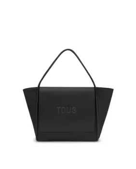 Мягкая большая сумка через плечо Silhouette Tous, черный