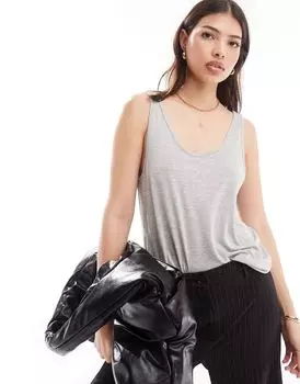 Мягкая драпированная майка цвета ледяного вереска ASOS DESIGN