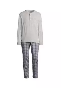 Мягкая фланелевая пижама Seidensticker, серый