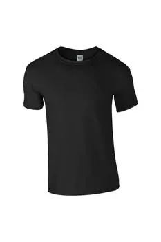 Мягкая футболка кольцевого прядения Gildan, черный