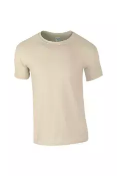 Мягкая футболка кольцевого прядения Gildan, коричневый