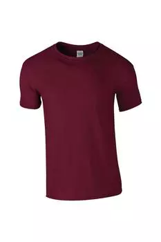 Мягкая футболка кольцевого прядения Gildan, красный