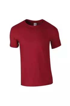 Мягкая футболка кольцевого прядения Gildan, красный