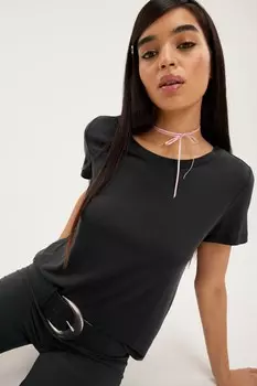Мягкая футболка Monki, серый