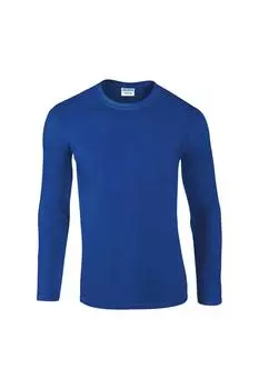 Мягкая футболка с длинным рукавом Gildan, синий