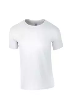 Мягкая футболка с короткими рукавами Gildan, белый