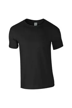 Мягкая футболка с короткими рукавами Gildan, черный