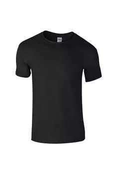 Мягкая футболка с короткими рукавами Gildan, черный