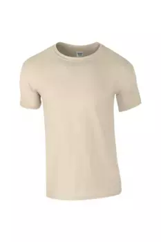 Мягкая футболка с короткими рукавами Gildan, коричневый