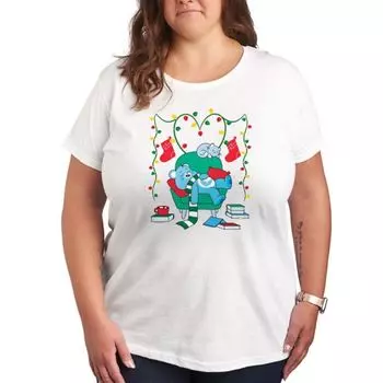 Мягкая футболка с новогодним принтом Care Bears Licensed Character, белый