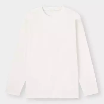 Мягкая хлопковая футболка с круглым вырезом GU, белый