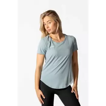 Мягкая и дышащая женская активная футболка для фитнеса мятно-зеленого цвета AESTHETIC WOLF, цвет gruen