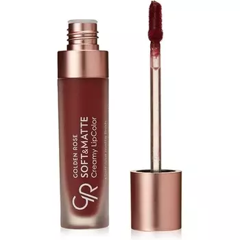 Мягкая и матовая кремовая губная помада Liquid Creamy Lipstick 117, Golden Rose