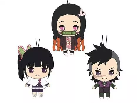 Мягкая игрушка Demon Slayer: Kimetsu no Yaiba Nuikko Nezuko, Kanao & Genya Set of 3 Plush FURYU