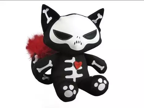 Мягкая игрушка Emily the Strange Skele-posse Sabbath 8" Deluxe Plush Toynami