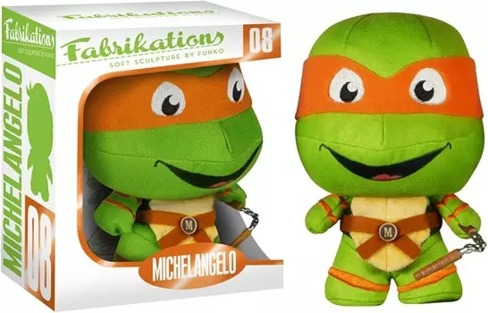 Мягкая игрушка Funko Fabrikations: Teenage Mutant Ninja Turtles, Michelangelo, 15,3 см