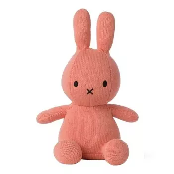 Мягкая игрушка Miffy Bunny из органического хлопка ПЕРСИЧНО-РОЗОВЫЙ 23 см