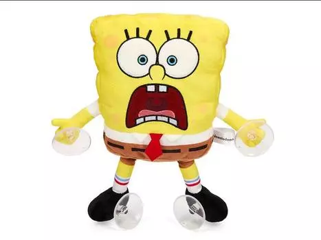 Мягкая игрушка SpongeBob SquarePants Scared SpongeBob 8" Plush Window Clinger Kidrobot