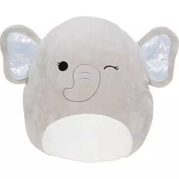 Мягкая игрушка Squishmallow Серебряный слон, серый