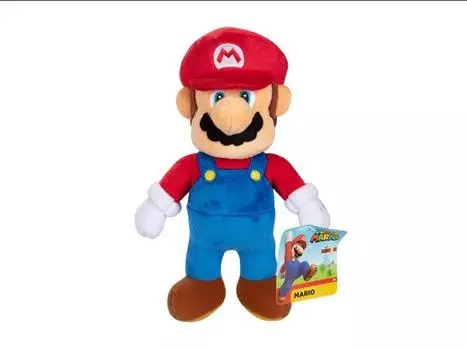 Мягкая игрушка World of Nintendo Super Mario 9" Mario Plush Jakks Pacific