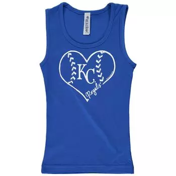 Мягкая, как виноград, хлопковая майка для девочек Royal Kansas City Royals Unbranded