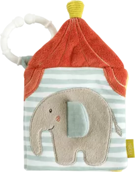 Мягкая книжка с картинками о животных и усилителе Танцор серый синий Fehn