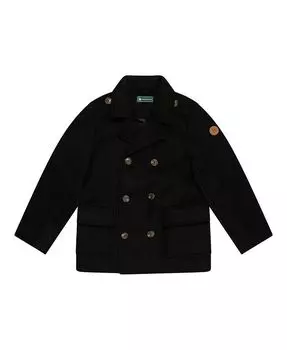 Мягкая куртка-бушлат стандартного кроя Big Boys Brooks Brothers, черный