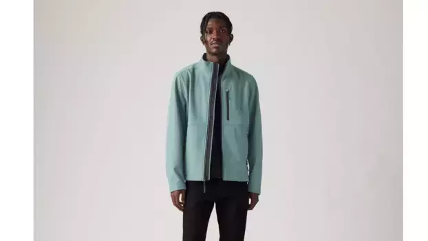 Мягкая куртка с воротником-стойкой Levi's, зеленый