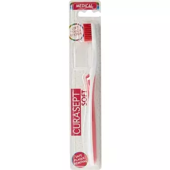 Мягкая медицинская пурпурная зубная щетка Curasept