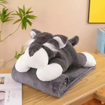 Мягкая мягкая подушка-талисман + одеяло с волком Piccolo