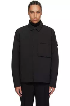 Мягкая оболочка утепленная куртка Primaloft Stone Island, черный