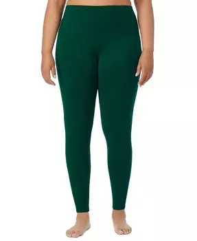 Мягкая одежда больших размеров Леггинсы с высокой посадкой Cuddl Duds, зеленый