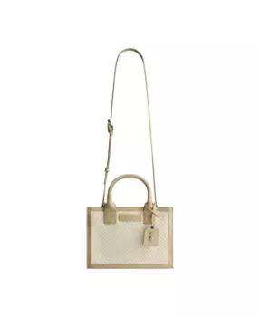 Мягкая плетеная современная сумка-тоут Tommy Bahama, коричневый/бежевый