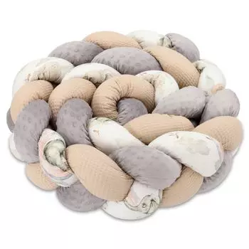 Мягкая подушка детская декоративная подушка 200 см - пушистая декоративная подушка для детской комнаты детская декоративная подушка плетеный слон Totsy Baby