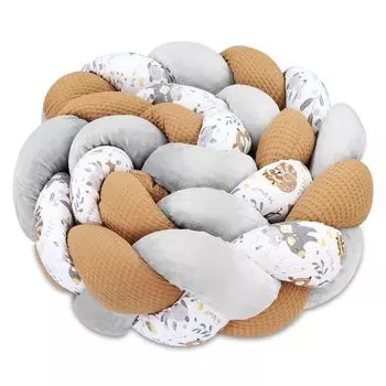 Мягкая подушка детская декоративная подушка 200 см - пушистая декоративная подушка для детской комнаты детская декоративная подушка плетеный олень Totsy Baby