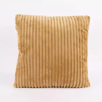 Мягкая подушка Linen & More Alanya, имитация шнура, светло-коричневая, 45х45см Blyco