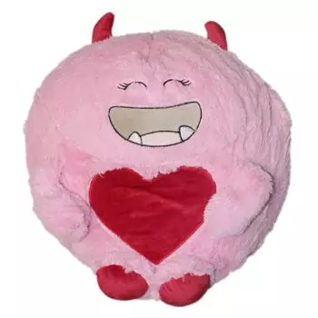 Мягкая подушка Monster, плюшевая детская подушка розового цвета, декоративная подушка с наполнителем для автомобильной подушки длиной около 45 см Haus und Deko
