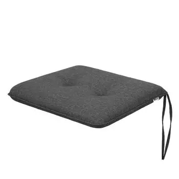 Мягкая подушка на стул для гостиной, кухни, столовой, толстая подушка для садового стула, подушка для сиденья для дома и на открытом воздухе — 1 шт., 50x43 см — двухсторонняя — темно-синий Sales Core, серый