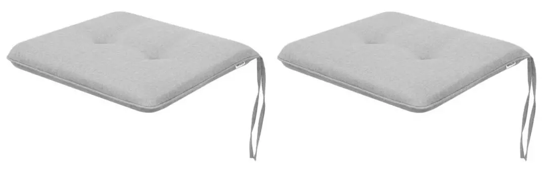 Мягкая подушка на стул для гостиной, кухни, столовой, толстая подушка для садового стула, подушка для сиденья для дома и на открытом воздухе — набор из 4 предметов размером 50x43 см — двусторонний — коричневый Sales Core, серый