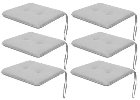 Мягкая подушка на стул с ручкой, 40 х 40 х 6 см. Sales Core, серый