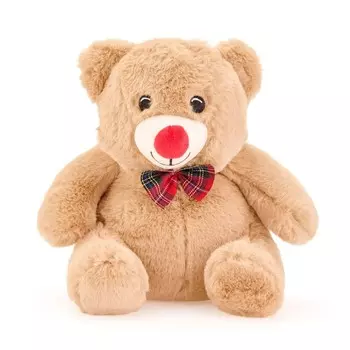 Мягкая подушка в виде медведя Evidea - коричневый - 20x25 см