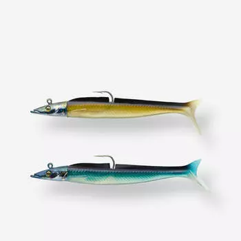 Мягкая приманка Sand Eel Shad COMBO EELO 150 18 г AYU/BLUE Caperlan