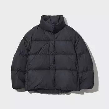 Мягкая пуховая куртка Uniqlo Powder Nanodesign, 09 черный
