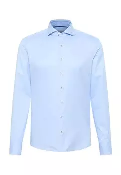 Мягкая роскошная рубашка SLIM FIT ETERNA, светло-синий