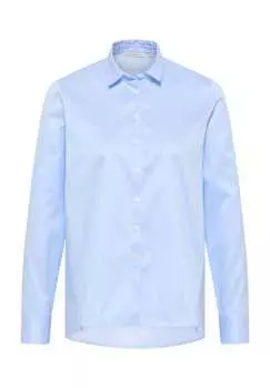 Мягкая роскошная рубашка свободного покроя Eterna, голубой